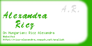 alexandra ricz business card